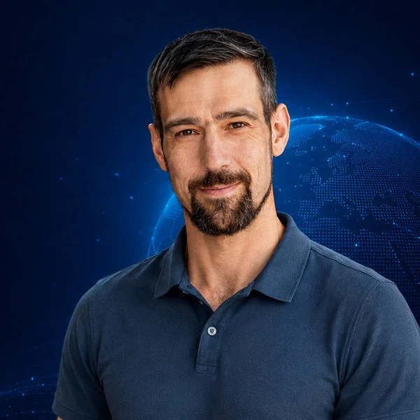 Portrait illustré de Thibaud Chevalier